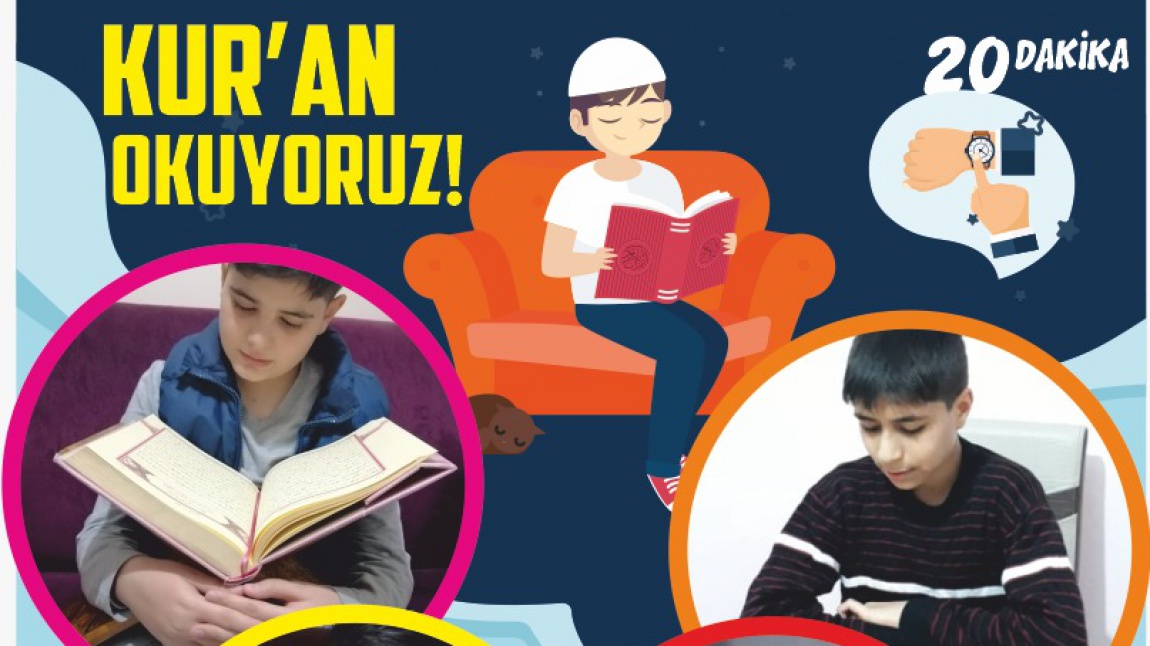 Kur An I Kerim Ve Kitap Okuyan Ogrenci Resimlerinden Ornekler Belsin Melikgazi Belediyesi Imam Hatip Ortaokulu